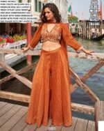 Pure Viscose Jacquard Silk Stylish Party Look Western Wear Readymade Co-ord Sets!