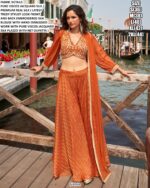 Pure Viscose Jacquard Silk Stylish Party Look Western Wear Readymade Co-ord Sets!