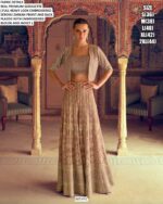 Georgette Beautiful Look Full Embroidery Designer Indo-Western Party Wear Dress