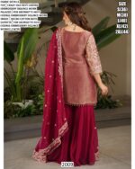 Graceful Designer Crazy Silk Sharara Suits For Women – Timeless Designs For Every Special Occasion