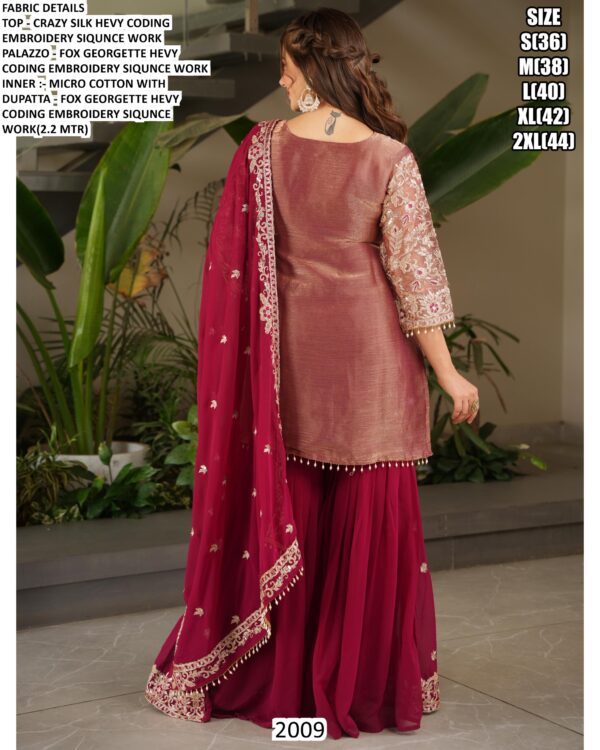 Graceful Designer Crazy Silk Sharara Suits For Women – Timeless Designs For Every Special Occasion