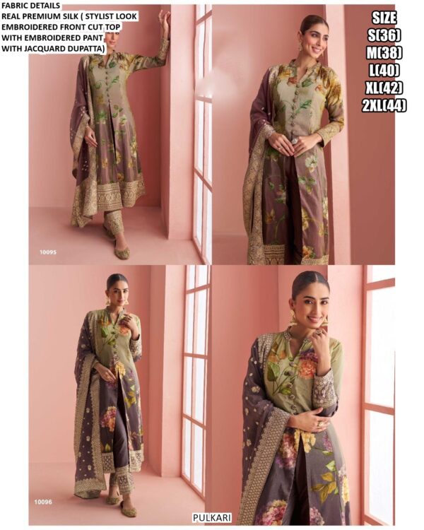 Presenting Our Latest Collections Of Readymade Real Premium Silk Embroidered Dress