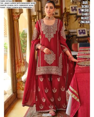Shop Our Newest Designer Heavy Chinon Salwar Kameez (Plazo Dress) Collection