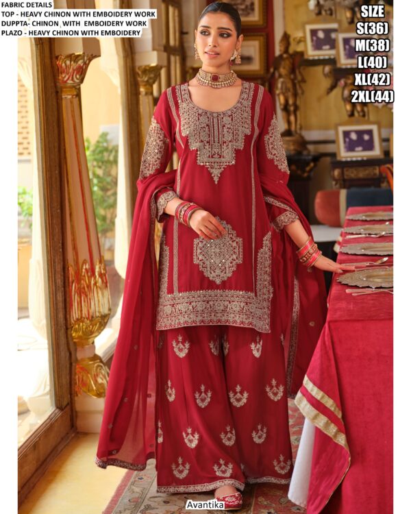 Shop Our Newest Designer Heavy Chinon Salwar Kameez (Plazo Dress) Collection