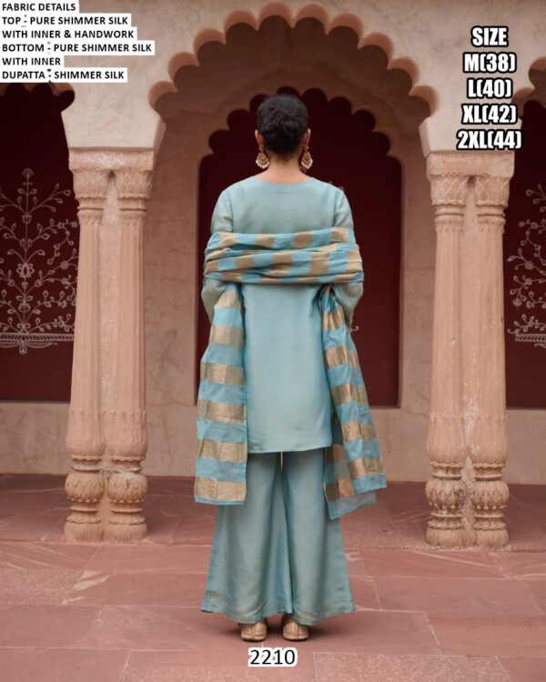 Beautiful Pure Shimmer Silk Designer Salwar Suits Is Here To Make Every Occasion Brighter