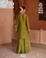 Step Into Subtle Elegance With This Shimmer Crush Embroidered Readymade Salwar Suits