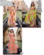 Presenting New Catalogue Geet, Premium Real Chinon Silk Embroidery Work Gown Collection