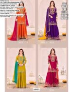 Traditional Embroidered In Premium Chinon Elegant Wedding Wear Salwar Kameez Suits