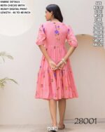 Kota Checks Heavy Digital Printed Western Frock Style Dress (Casual One-Piece)