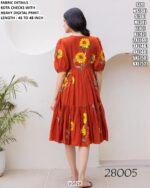 Kota Checks Heavy Digital Printed Western Frock Style Dress (Casual One-Piece)