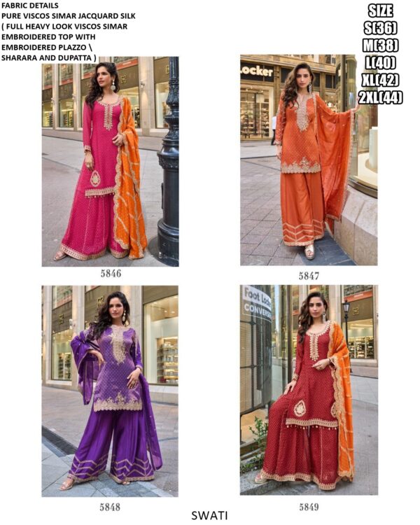 Viscose Simar Jacquard Silk Exclusive Designer Wedding Wear Salwar Kameez Collection