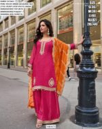 Viscose Simar Jacquard Silk Exclusive Designer Wedding Wear Salwar Kameez Collection
