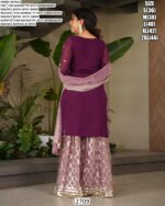 Adult Special Partywear Embroidered And Sequence Work Faux Georgette Sharara Suits