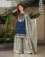 Adult Special Partywear Embroidered And Sequence Work Faux Georgette Sharara Suits