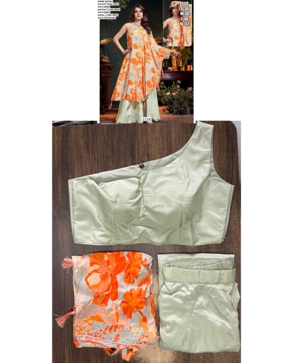 A Trendy Range Of Latest Designer Occasion Wear Readymade Indo-Western Dresses For Ladies