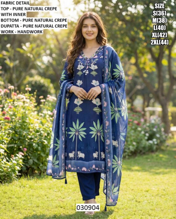 Presenting Our Women's Festive And Casual Style Kurti, Pant And Dupatta Collection 2025