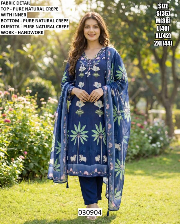 Presenting Our Women's Festive And Casual Style Kurti, Pant And Dupatta Collection 2025