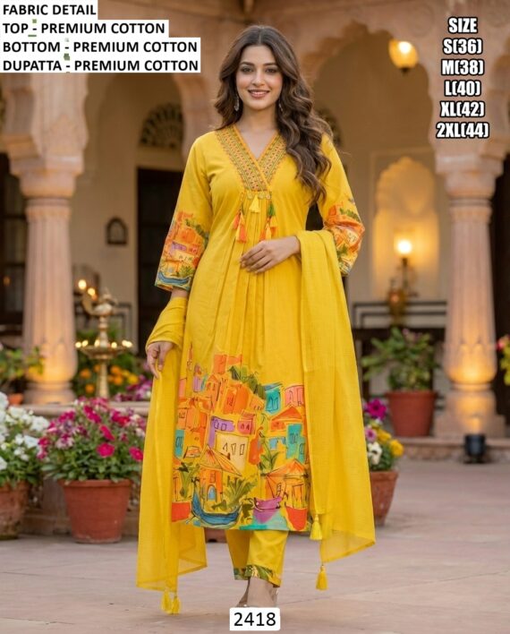 Presenting Our Women's Festive And Casual Style Kurti, Pant And Dupatta Collection 2025