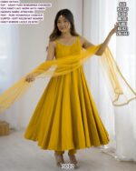 Beautiful Three-Piece Anarkali Suits Collection Crafted In Heavy Pure Roman Silk Chanderi