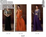 Chinon Silk Exclusive Readymade Indo-Western Collection (Partywear Three-Piece Catalogue)
