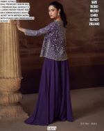 Chinon Silk Exclusive Readymade Indo-Western Collection (Partywear Three-Piece Catalogue)