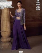 Chinon Silk Exclusive Readymade Indo-Western Collection (Partywear Three-Piece Catalogue)
