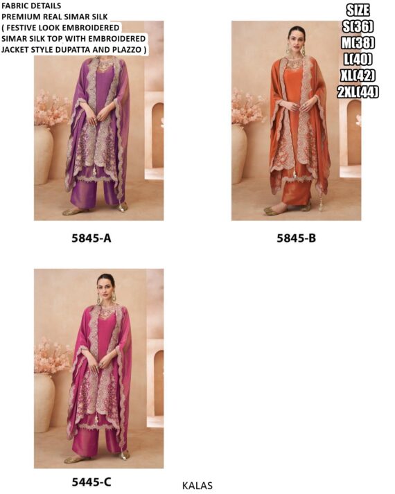 Buy Fantastic Embroidered Party Wear Readymade Simar Silk Salwar Suits With Jacket Style Dupatta