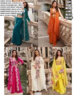 Ready To Wear Stunning Embroidered Women's Indo-Western Suits For Trendy Wedding Look