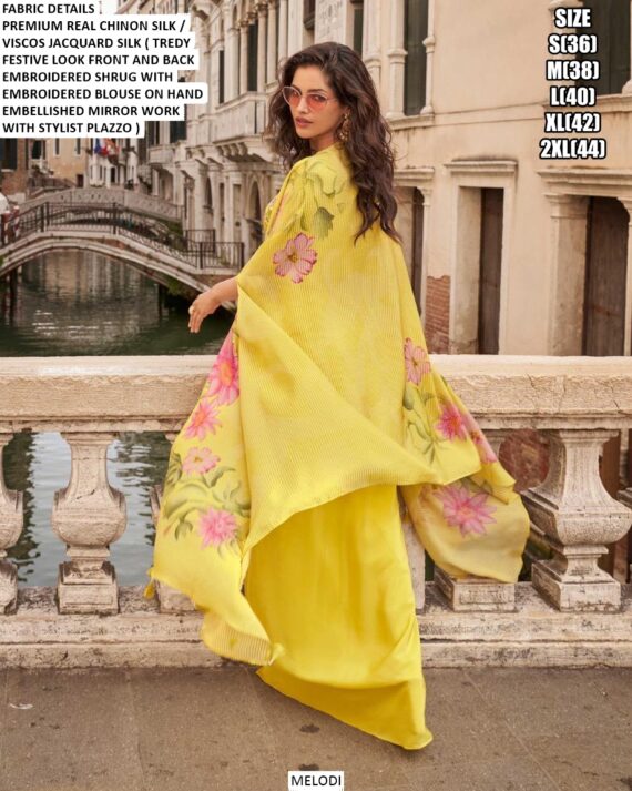 Ready To Wear Stunning Embroidered Women's Indo-Western Suits For Trendy Wedding Look