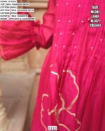 Casual Wear Mul Chanderi With Cotton Lining Co-ord Set With Applique And Handwork