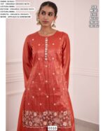 Shiny Organza Crushed Applique And Hand Worked Ready To Wear Salwar Kameez