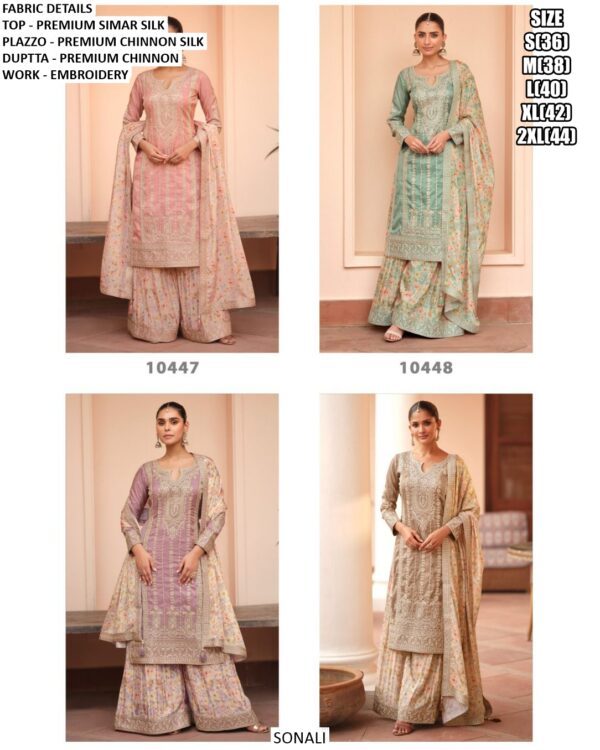 Launching Designer Wedding Wear Beautiful Premium Simar Silk Readymade Salwar Suits
