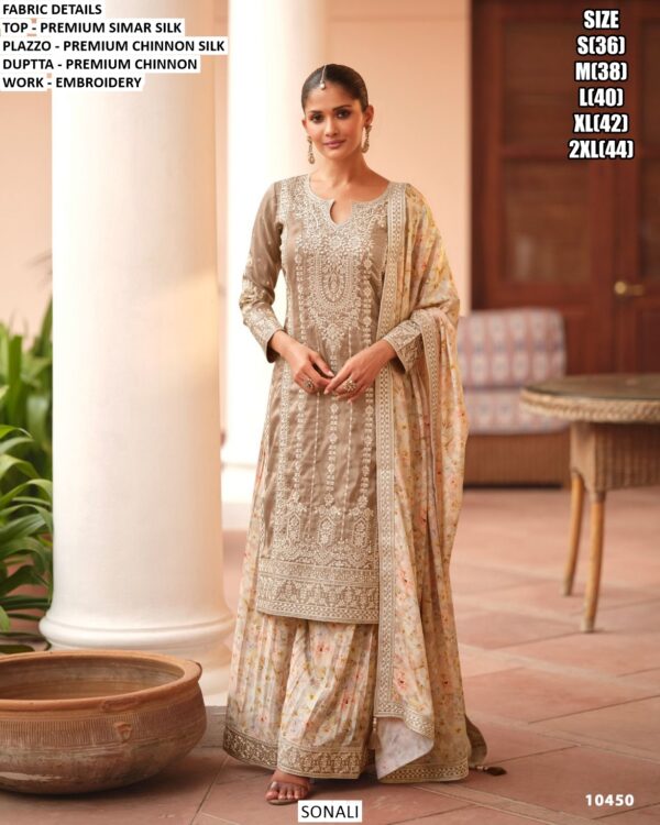 Launching Designer Wedding Wear Beautiful Premium Simar Silk Readymade Salwar Suits