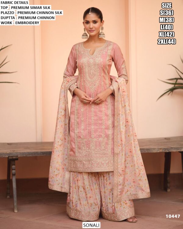 Launching Designer Wedding Wear Beautiful Premium Simar Silk Readymade Salwar Suits