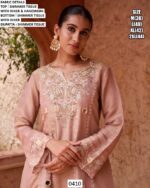 New Design Alert! Festival Wear Pure Tissue Shimmer Handwork Kurta With Plazo Suit