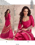 Viscose Jacquard Silk Embroidered Ready To Wear Anarkali Style Long Gown Collection 2025