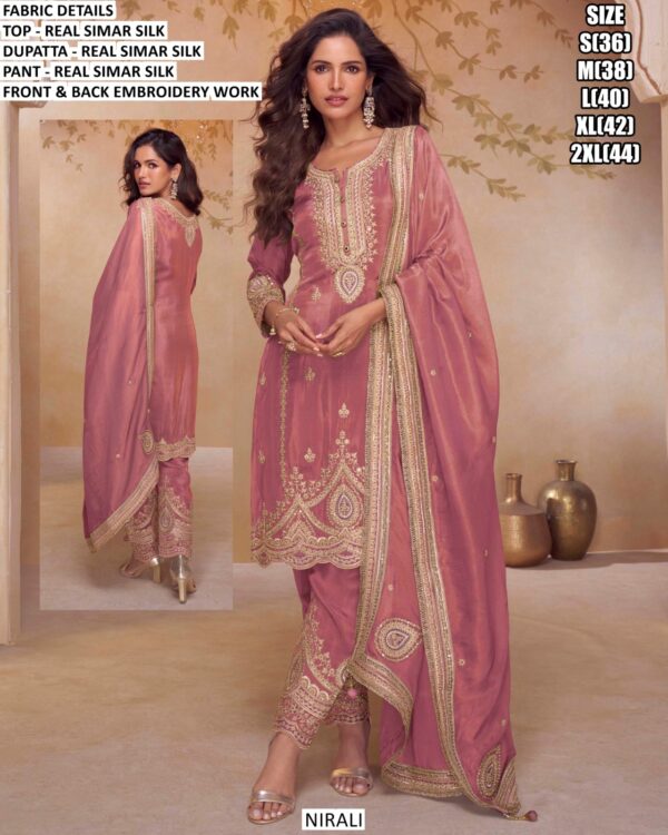 Party Wear Real Simar Silk Salwar Suits In Intricate Designs And Charming Colours!
