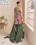 Unique Chinon Designer Party Wear Peplum Plazo Dresses (Latest Catalogue - Raaga)
