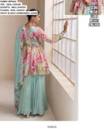 Unique Chinon Designer Party Wear Peplum Plazo Dresses (Latest Catalogue - Raaga)