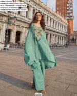 French Crepe Silk Party Wear Readymade Collection Of Western Style Premium Salwar Suits