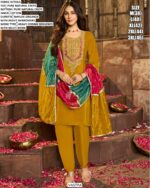 Natural Crape Multi Thread Worked Readymade Festival Kurti Set In Different Six Designs