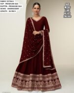 Introducing A Readymade Premium Silk Embroidered Gown Sets Designed For Elegant Celebrations
