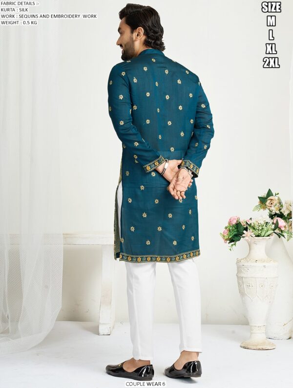 Presenting Wedding Wear Designer Semi-Stitched Lehenga Choli With Men's Kurta (Only) Collection