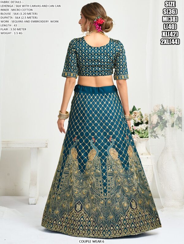 Presenting Wedding Wear Designer Semi-Stitched Lehenga Choli With Men's Kurta (Only) Collection