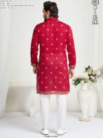 Presenting Wedding Wear Designer Semi-Stitched Lehenga Choli With Men's Kurta (Only) Collection