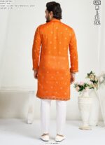 Presenting Wedding Wear Designer Semi-Stitched Lehenga Choli With Men's Kurta (Only) Collection