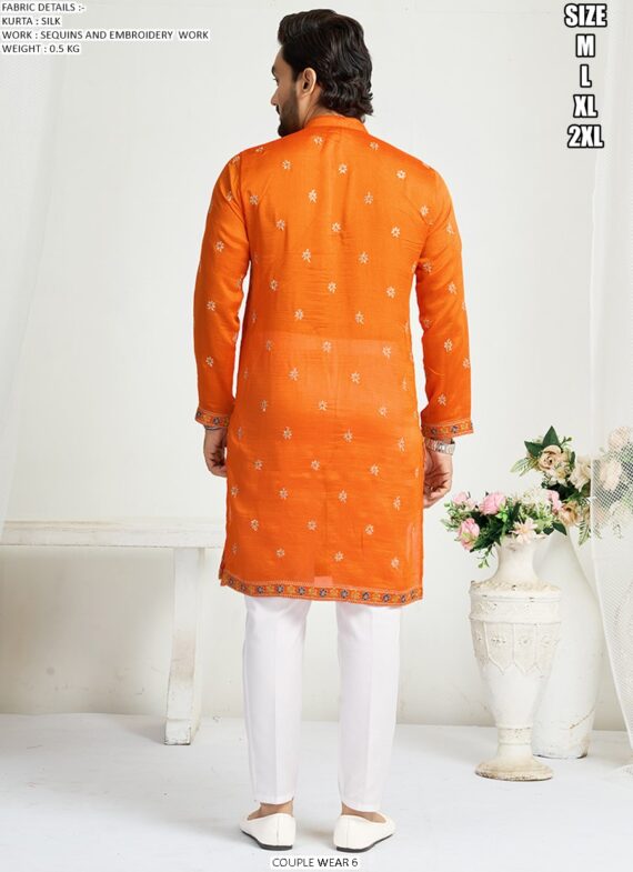 Presenting Wedding Wear Designer Semi-Stitched Lehenga Choli With Men's Kurta (Only) Collection