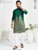 Presenting Wedding Wear Designer Semi-Stitched Lehenga Choli With Men's Kurta (Only) Collection