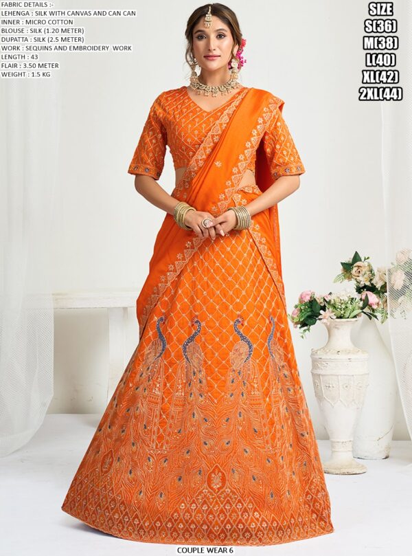 Presenting Wedding Wear Designer Semi-Stitched Lehenga Choli With Men's Kurta (Only) Collection