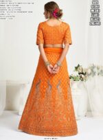 Presenting Wedding Wear Designer Semi-Stitched Lehenga Choli With Men's Kurta (Only) Collection